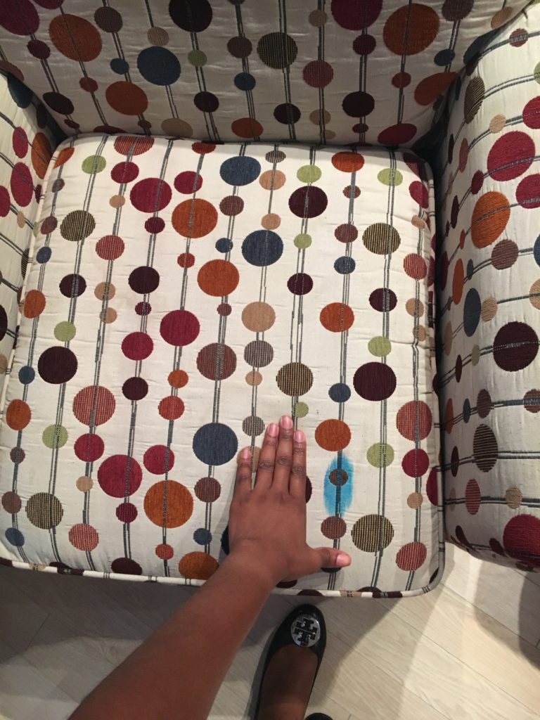 Removing Ink Upholstery