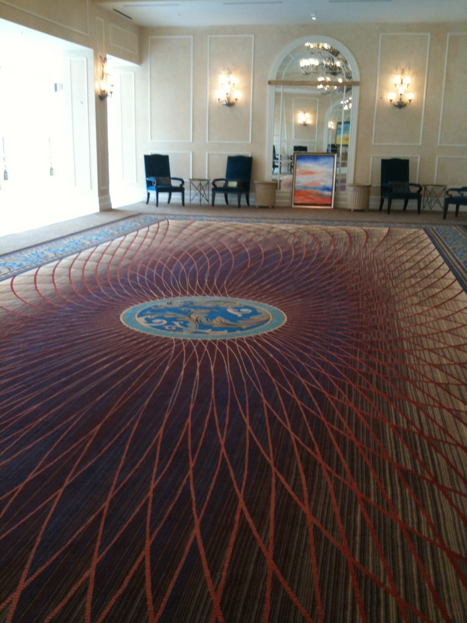 Cleaning Hotel Carpets- Ballroom